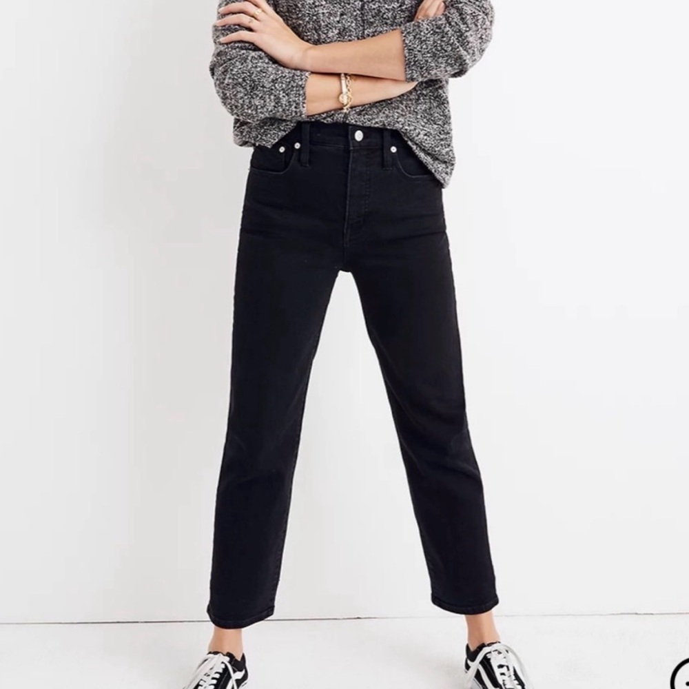 Madewell High Rise Black Jeans